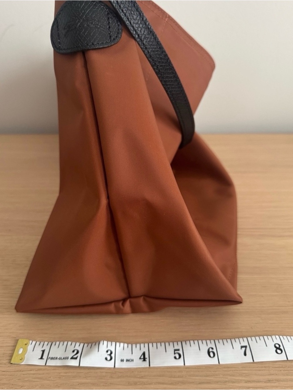 Longchamp Cognac Hobo Bag with Dark Brown Strap - Picture 12 of 14
